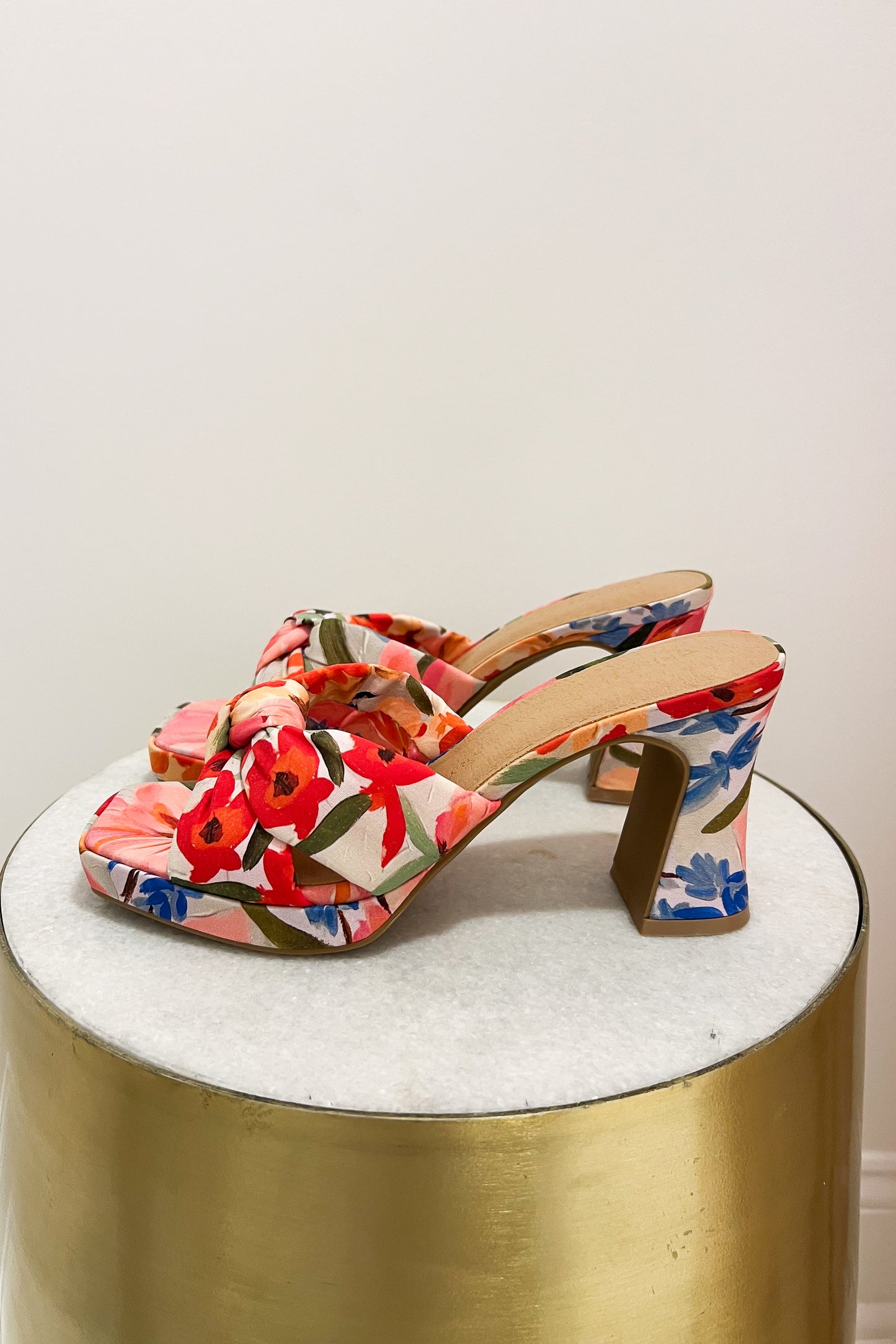 Quinn Red Floral Heel