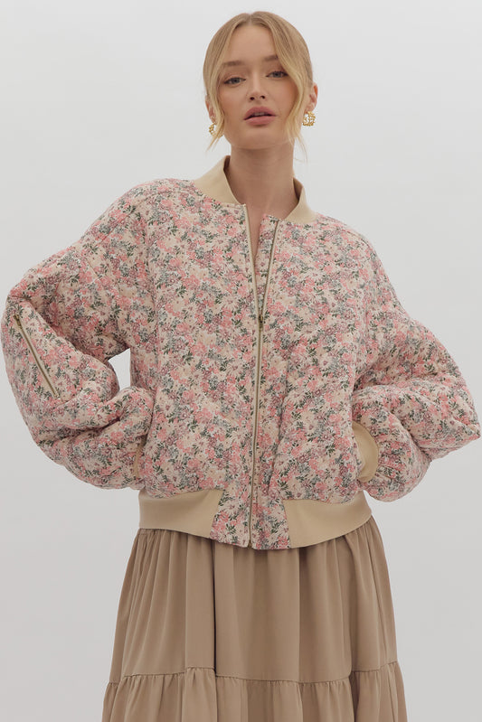 Rosella Floral Quilted Jacket - FINAL SALE