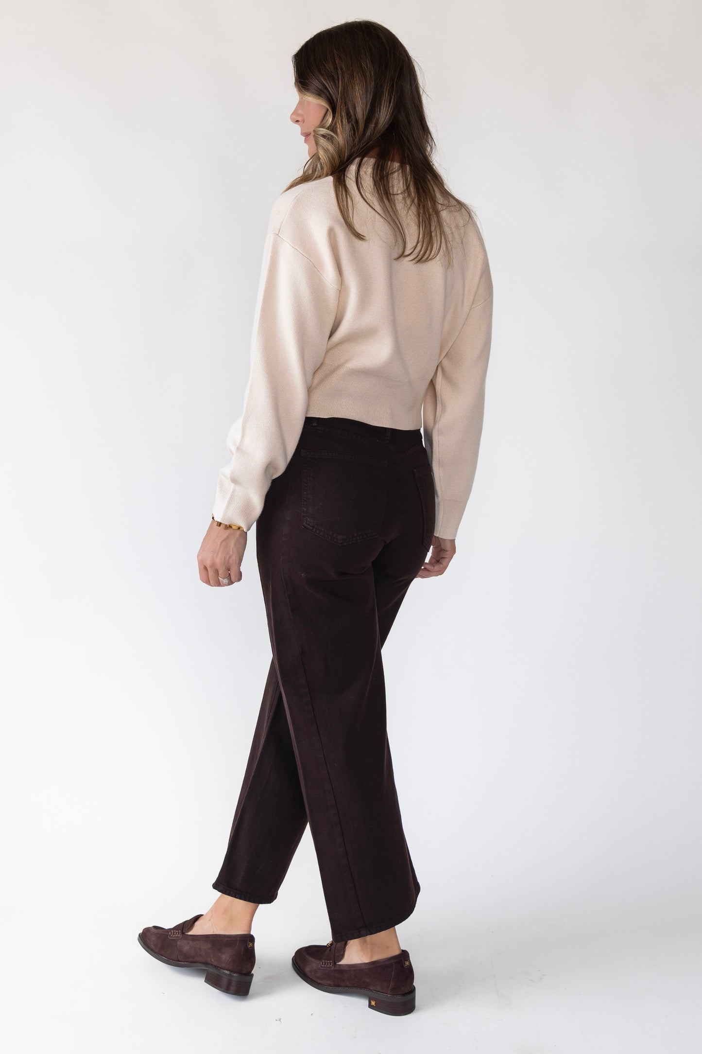 Fallon Cream Button Cream Cardigan