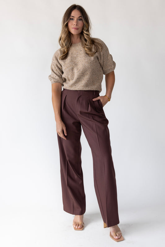 Colette Oatmeal Crewneck Sweater