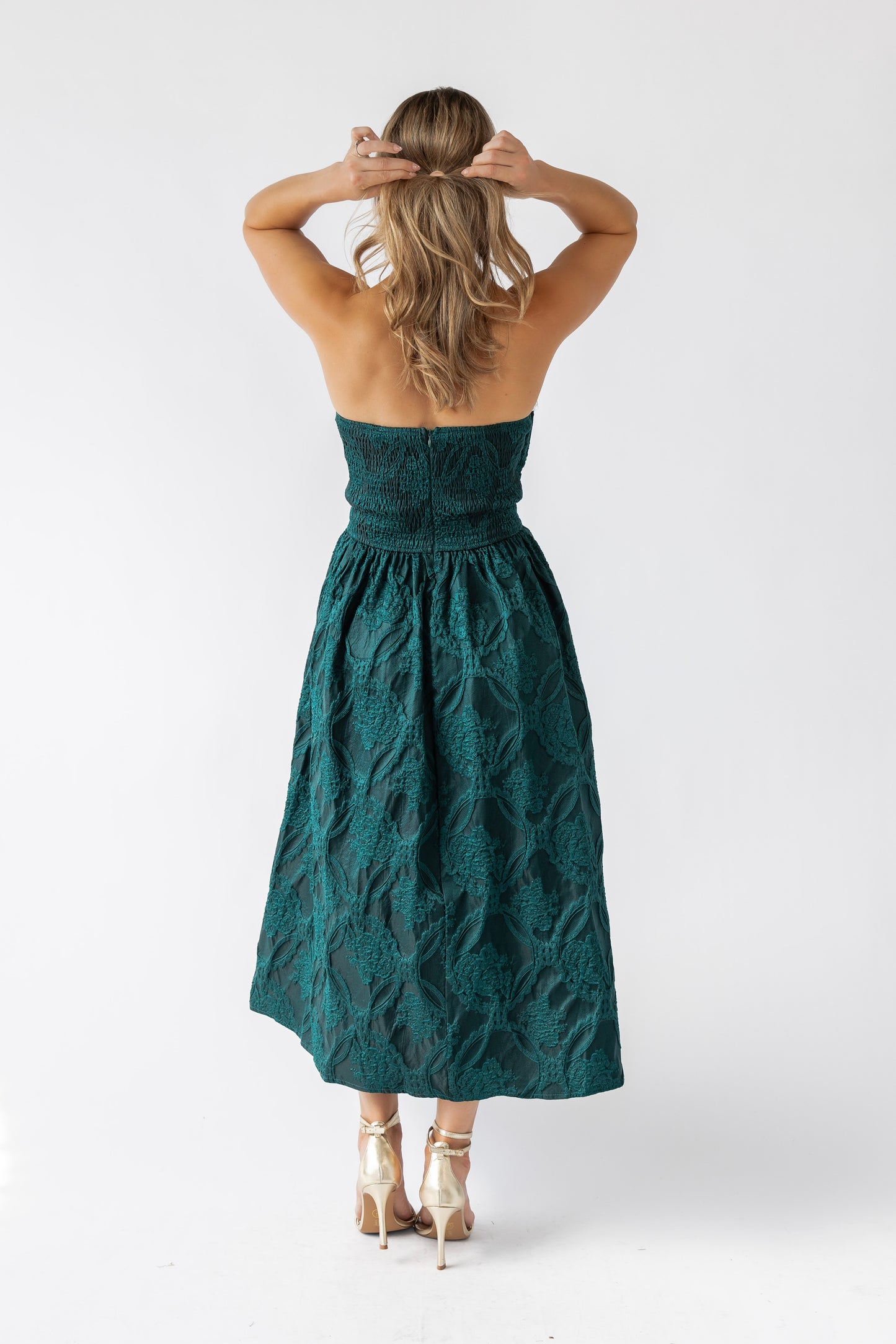 Marren Green Embellished Dress