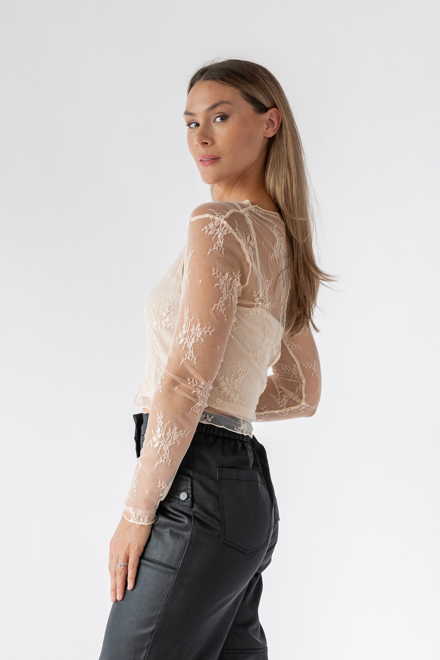 Melody Cream Lace Top