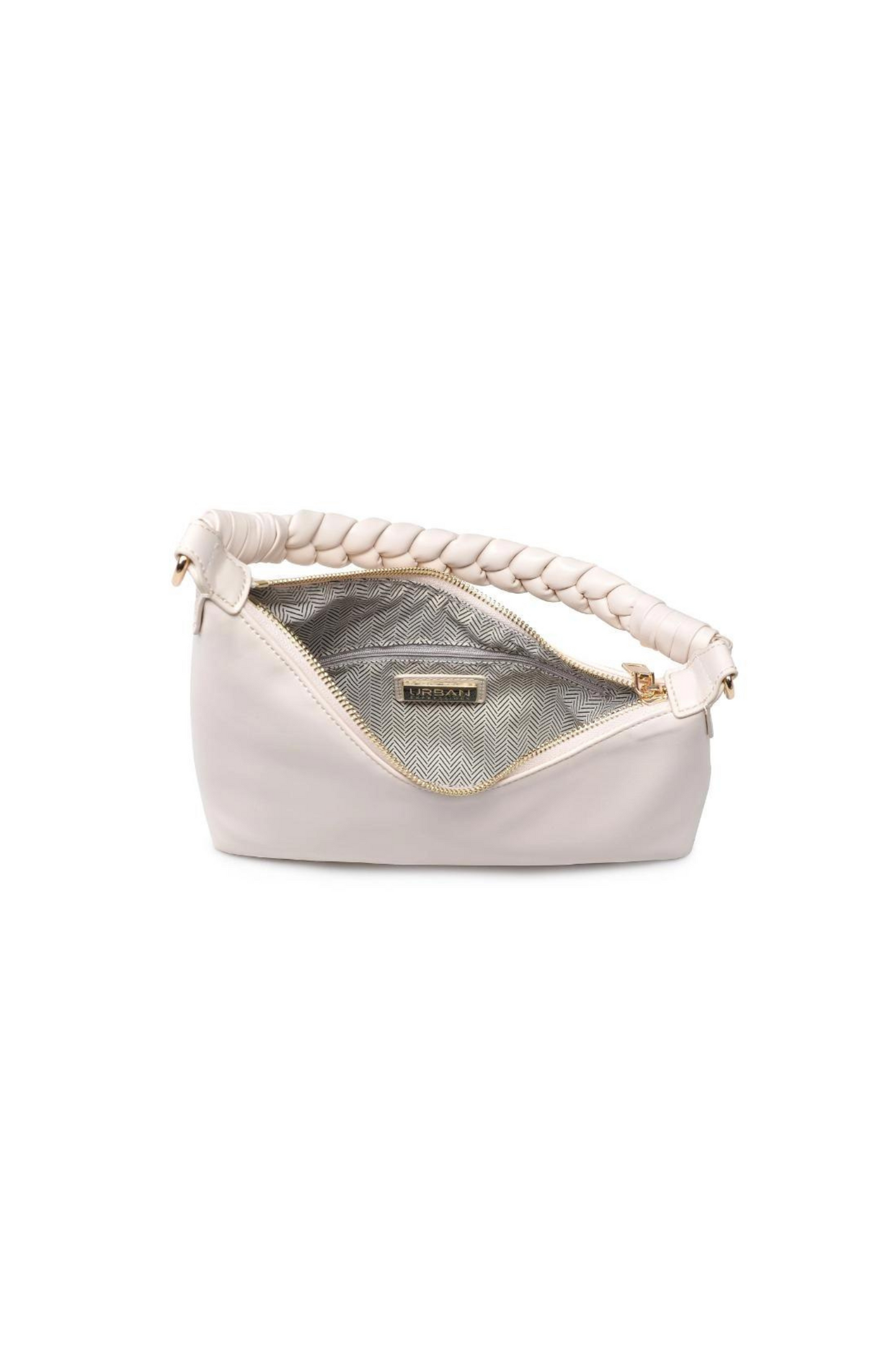 Ivory Asymmetrical Clutch Bag - FINAL SALE