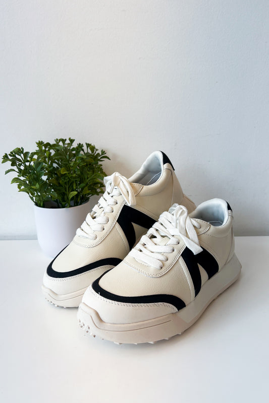 Taylen Off White Chunky Athletic Sneaker - FINAL SALE