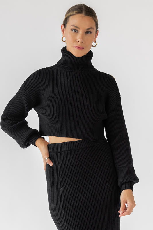 Oren Black Turtleneck Sweater