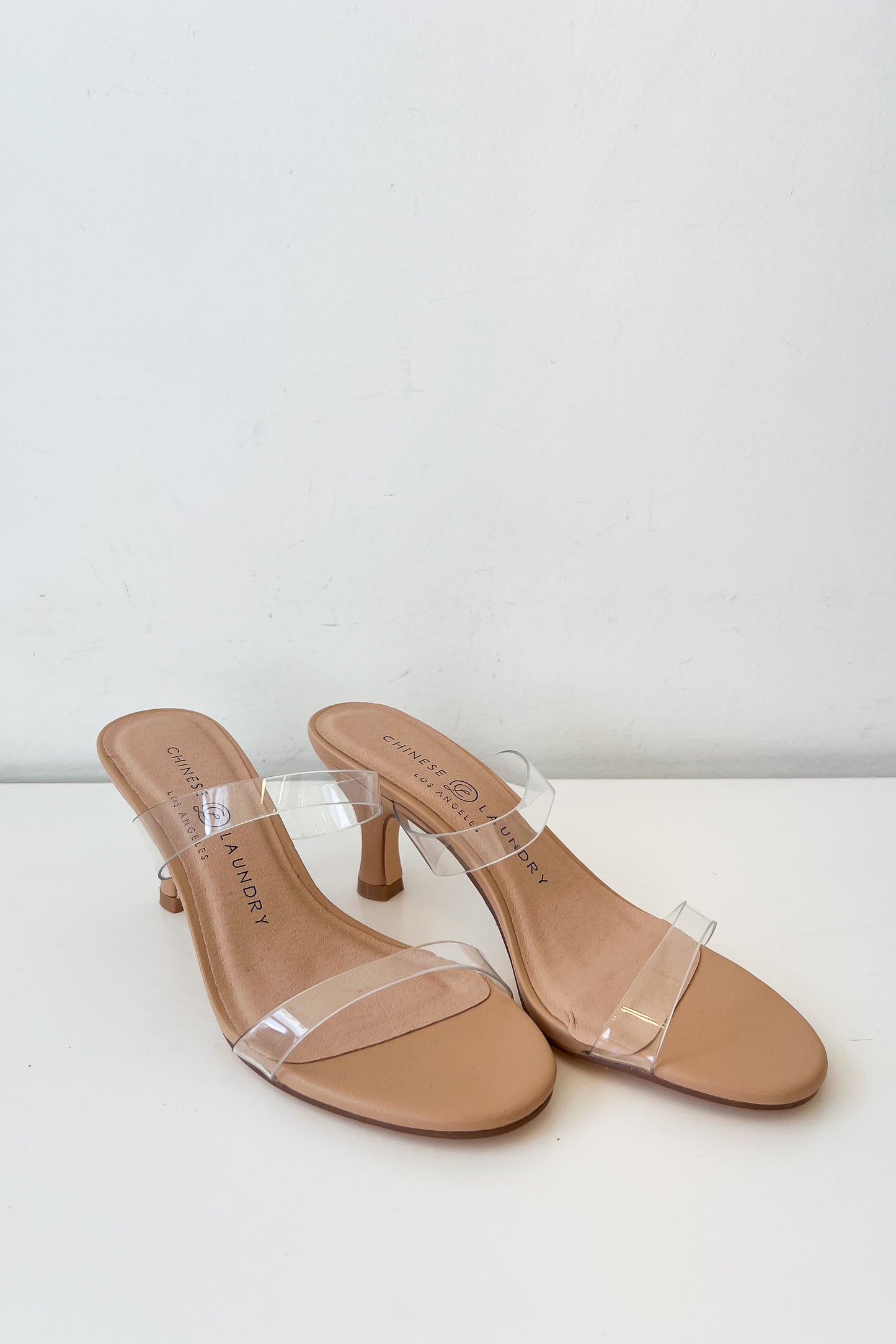 Yamila Clear Strap Kitten Heel