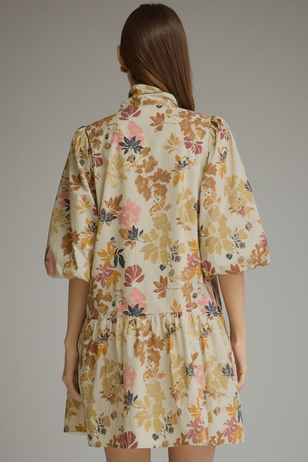 Fiorah Ecru Floral Babydoll Dress
