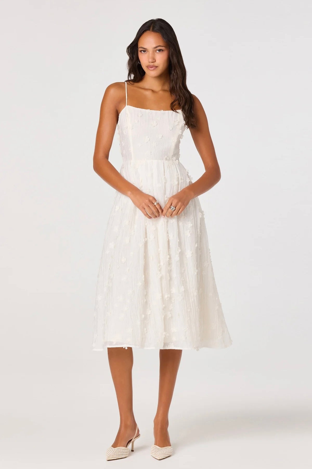 Avani Cream Midi Dress