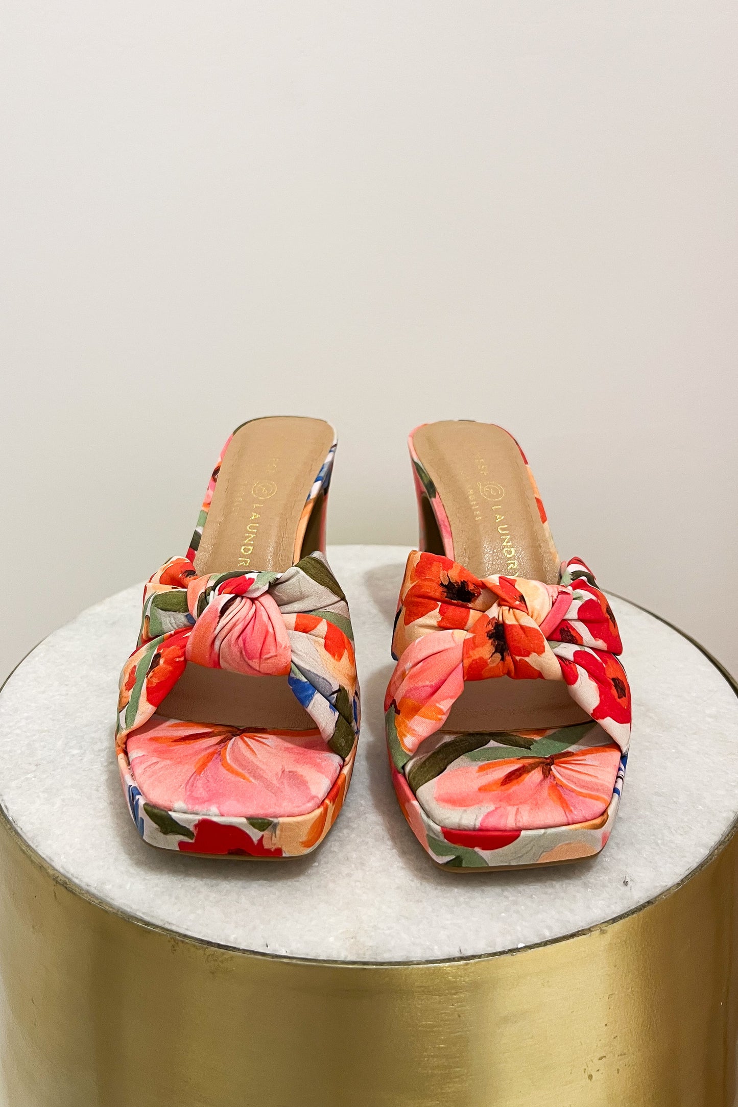 Quinn Red Floral Heel