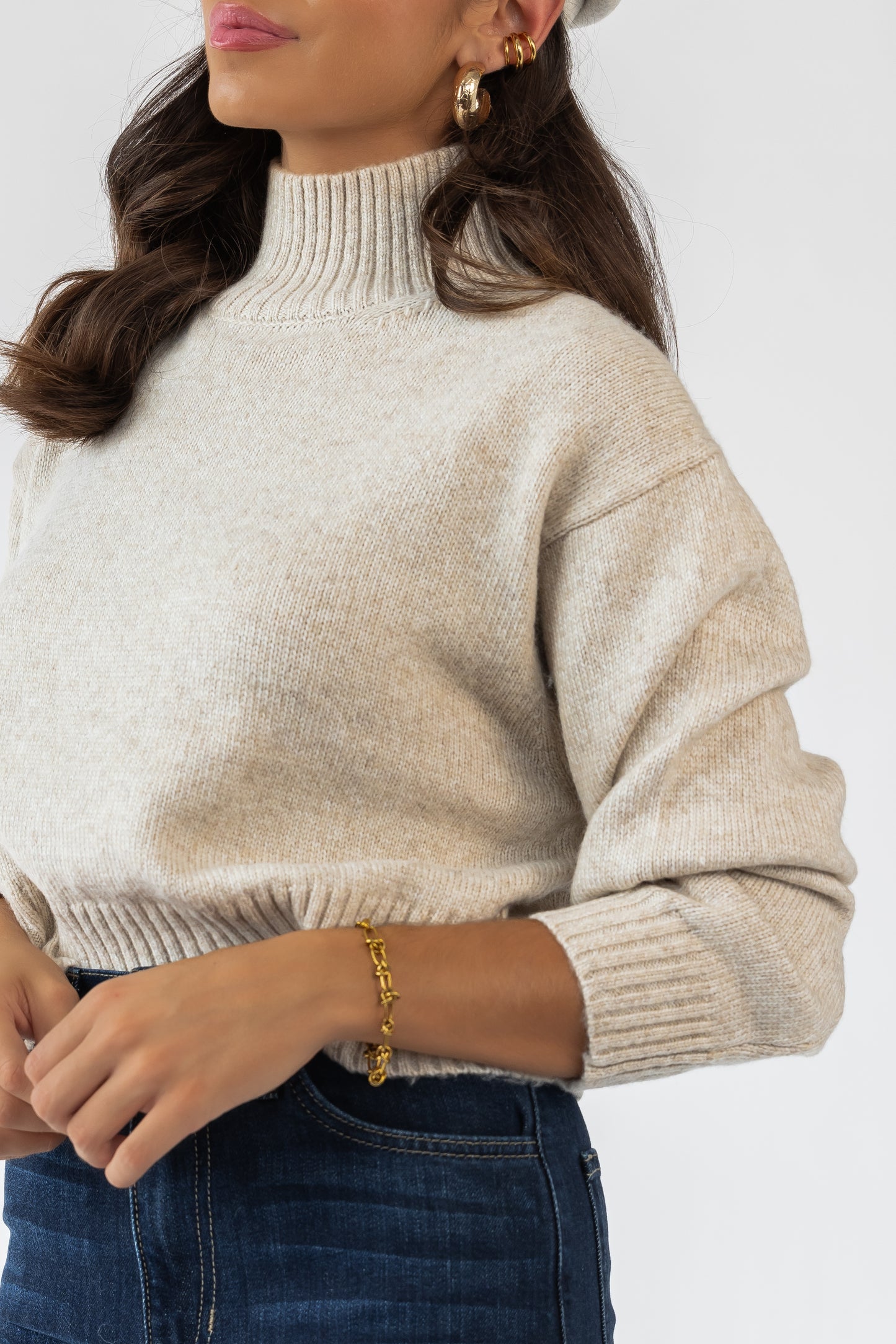 Fiala Oatmeal Sweater