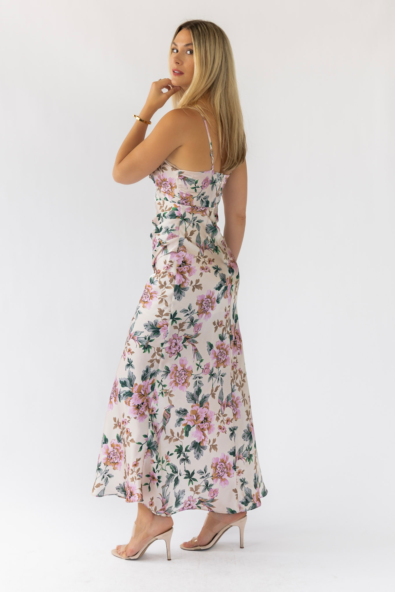 Scarlette Ivory Floral Midi Dress