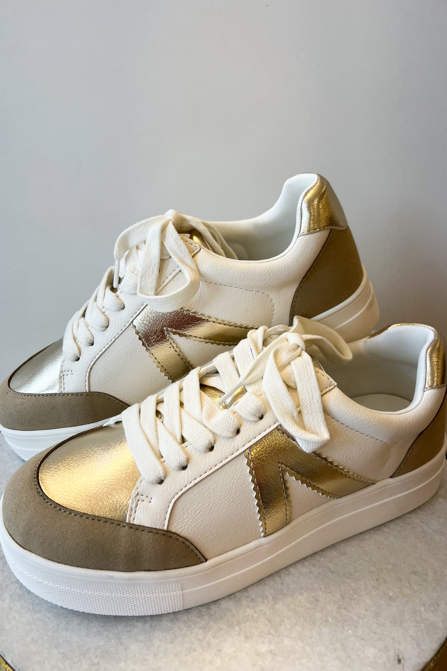 Avani Gold Metallic Platform Sneaker - FINAL SALE