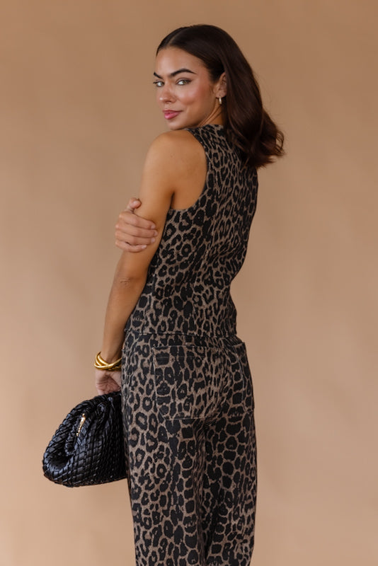 Bardot Leopard Print Vest