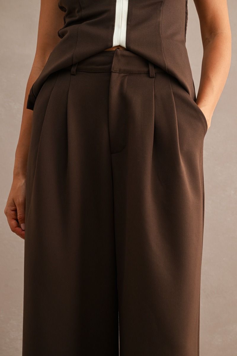 Markie Brown Pants Set