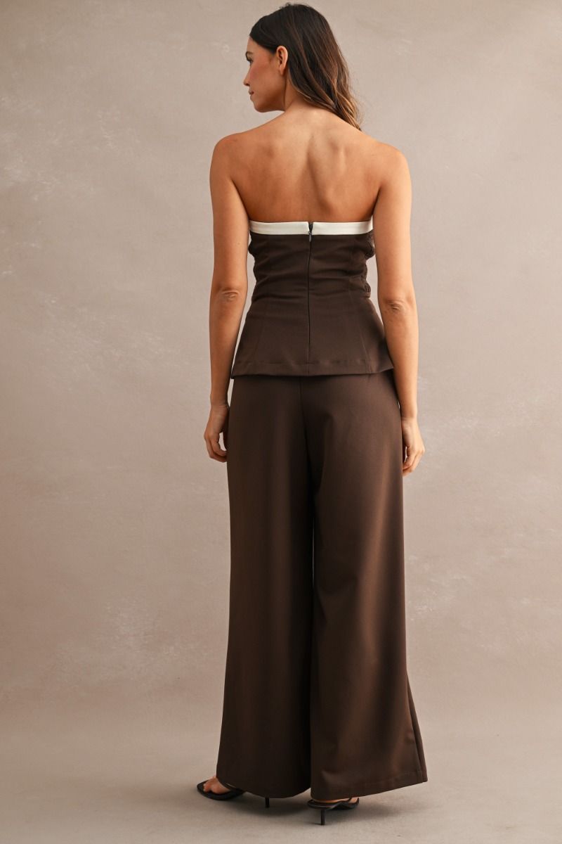 Markie Brown Pants Set