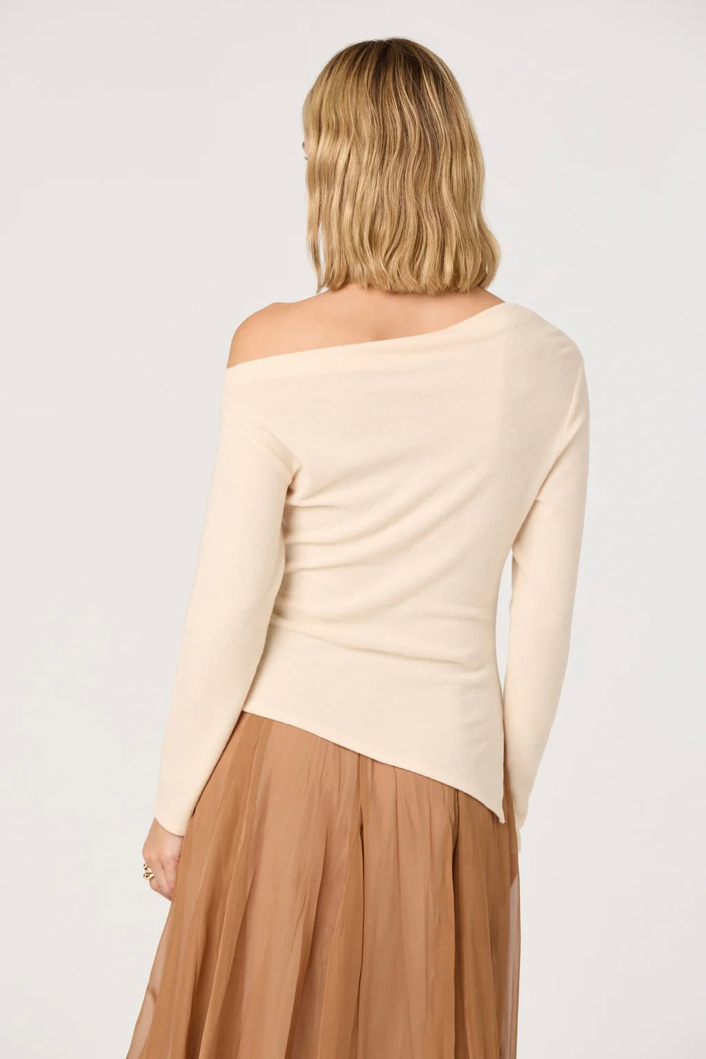 Miah Ivory Off Shoulder Top