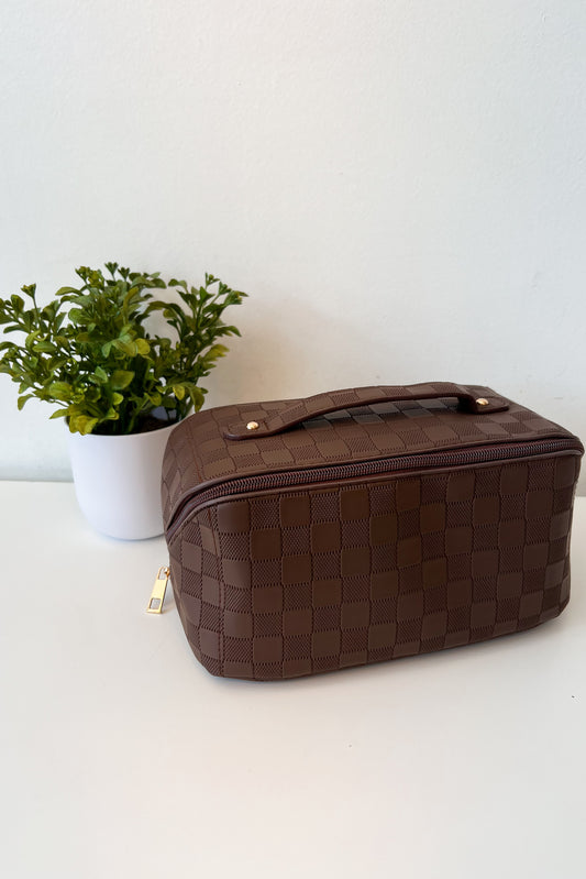 Brown Makeup Bag - FINAL SALE