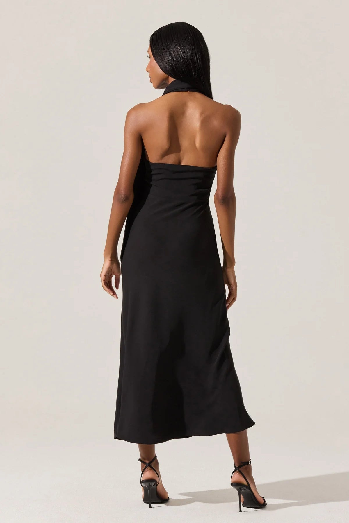 Hilaire Black V-Neck Dress