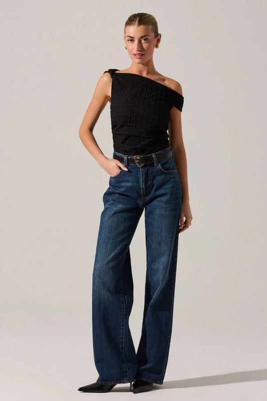 Lindy Black Off The Shoulder Top