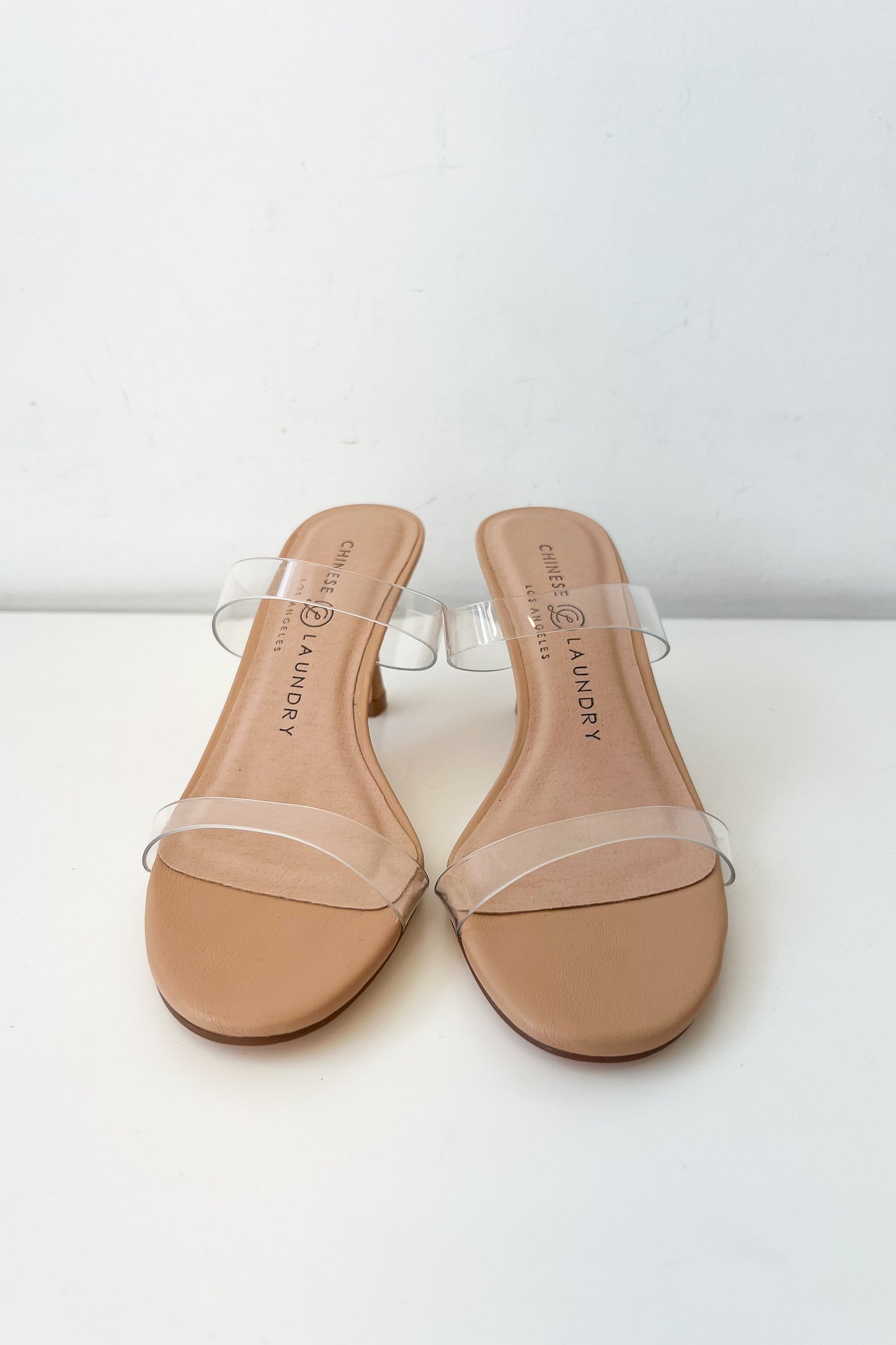 Yamila Clear Strap Kitten Heel