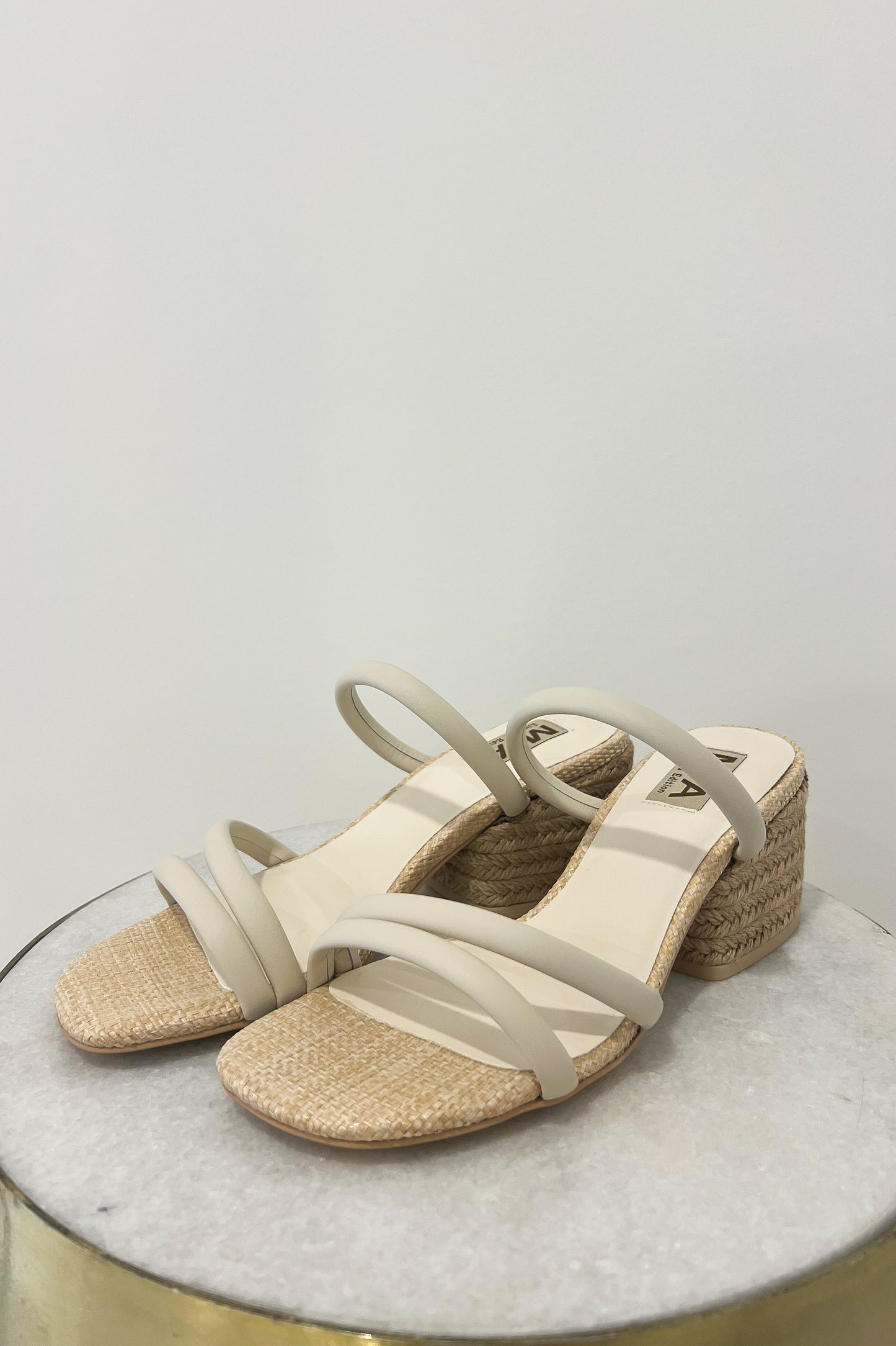 Soline Ivory Strappy Heel