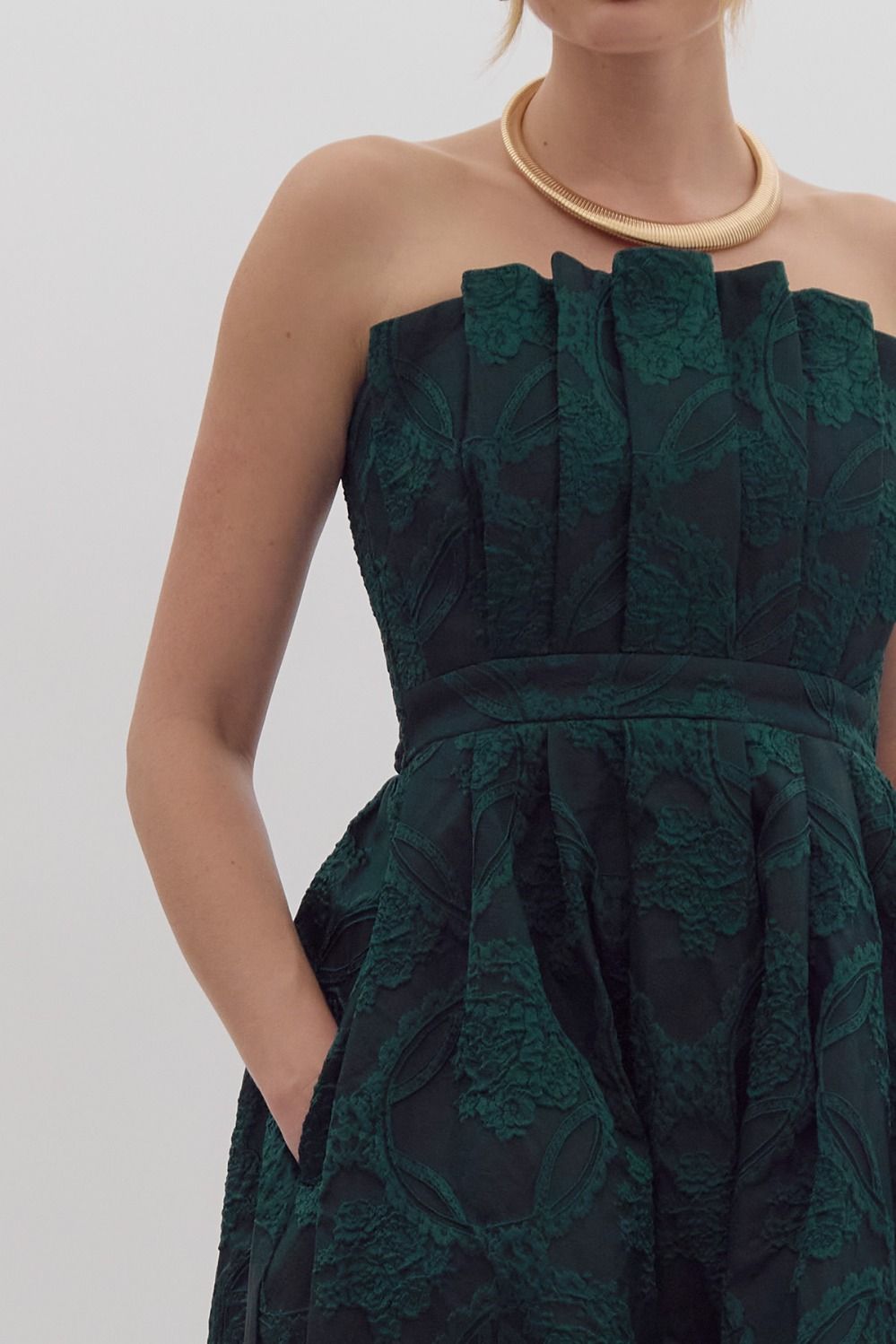 Marren Green Embellished Dress