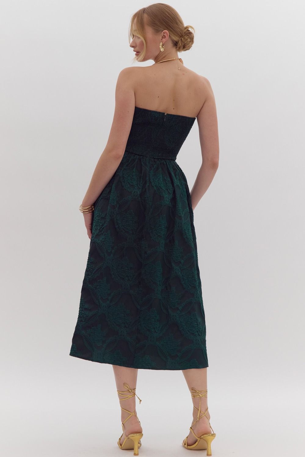 Marren Green Embellished Dress