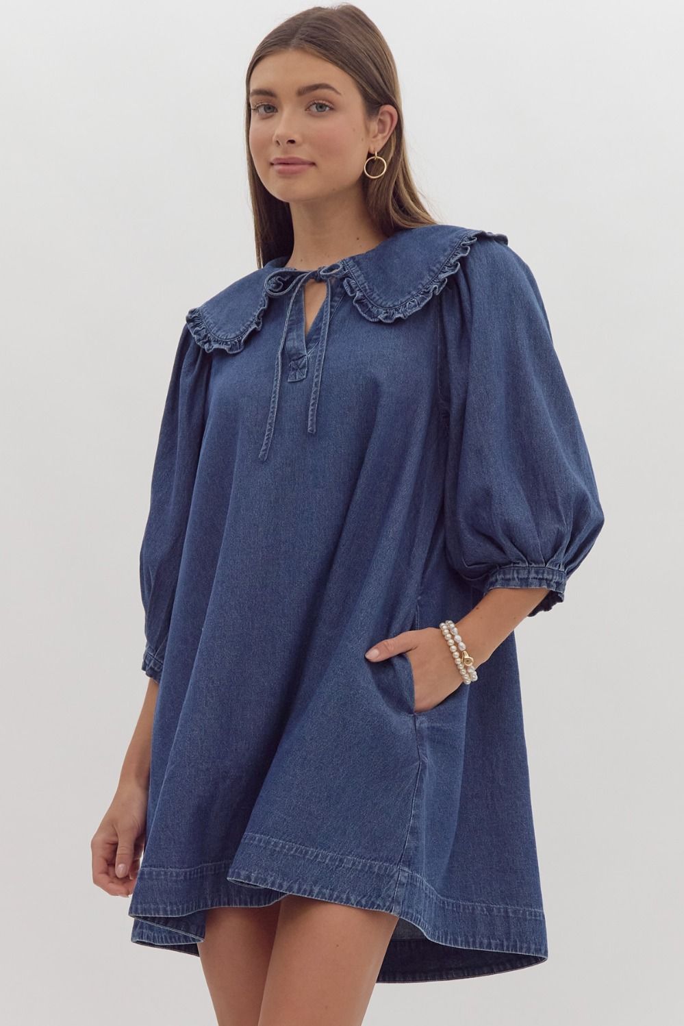 Karlee Denim Shift Dress