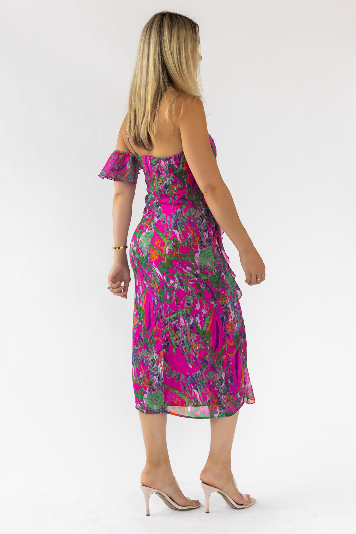 Eve Magenta One Shoulder Dress - FINAL SALE