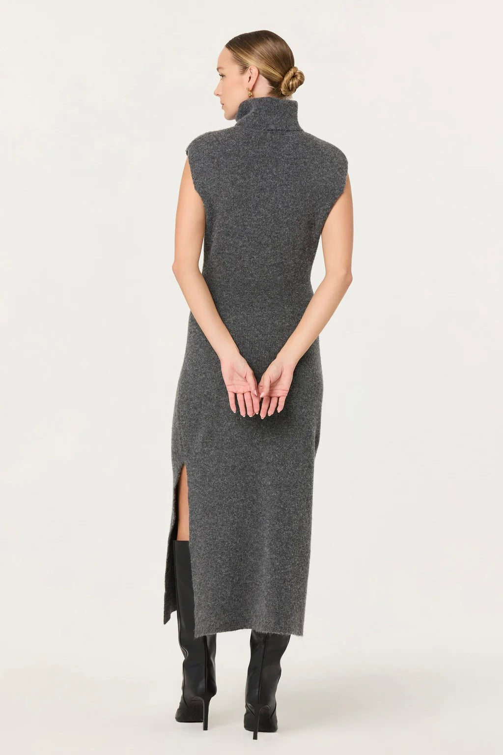 Roxanna Charcoal Sweater Dress - FINAL SALE