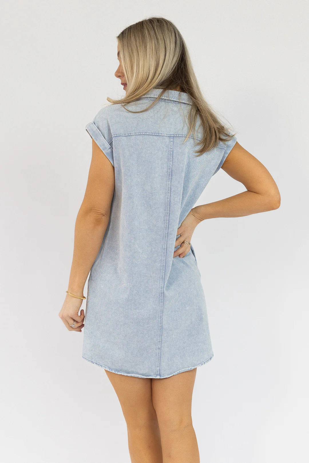 Luella Blue Twill Shirt Dress