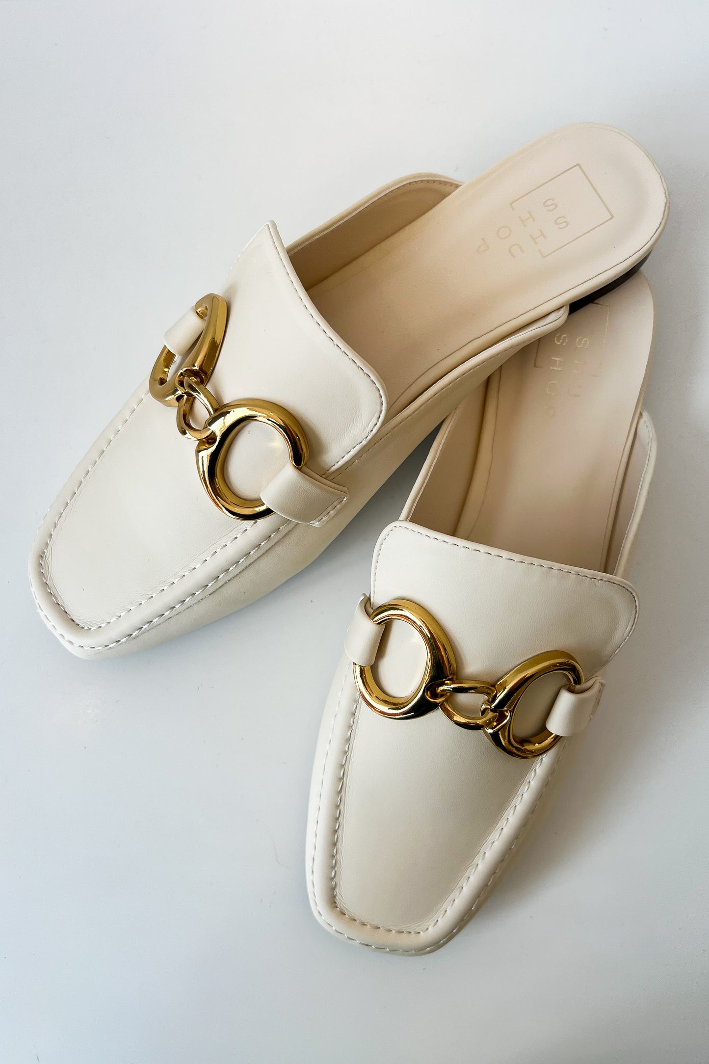 Emina White Slip On Loafer - FINAL SALE