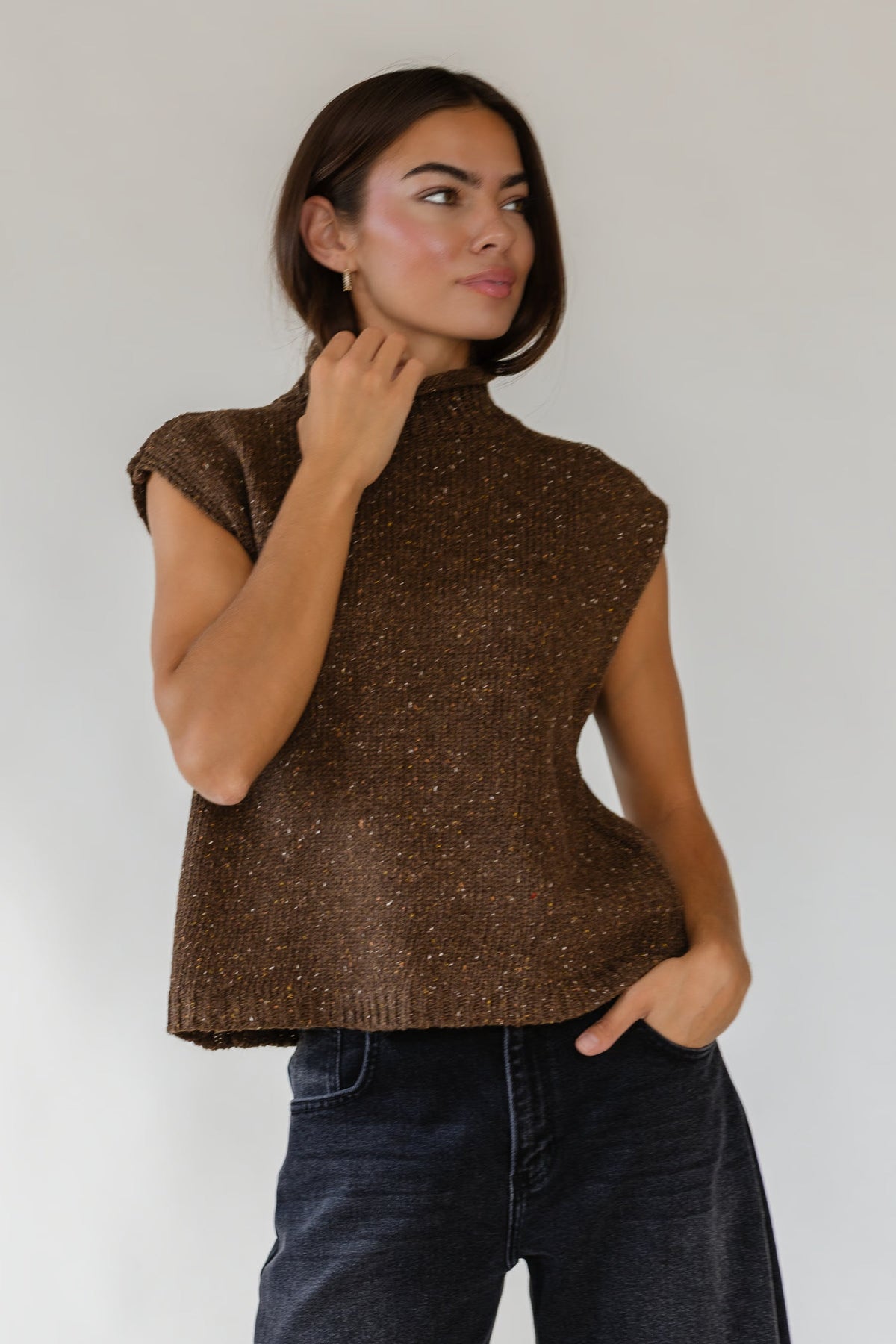 Finley Brown Sweater Vest