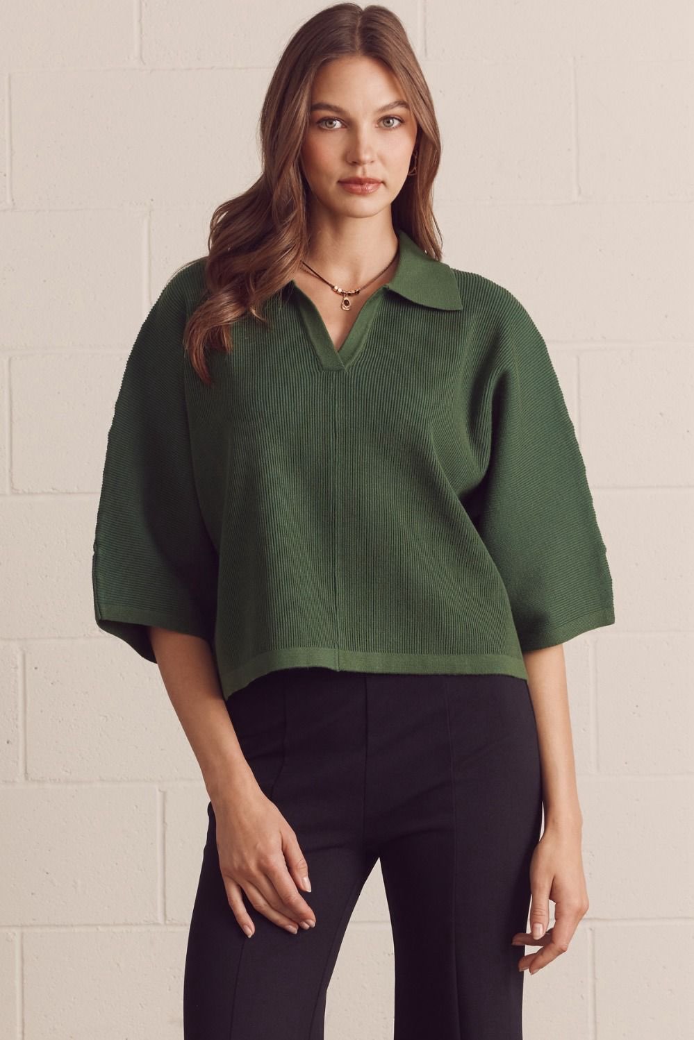 Ashwyn Green Knit Top
