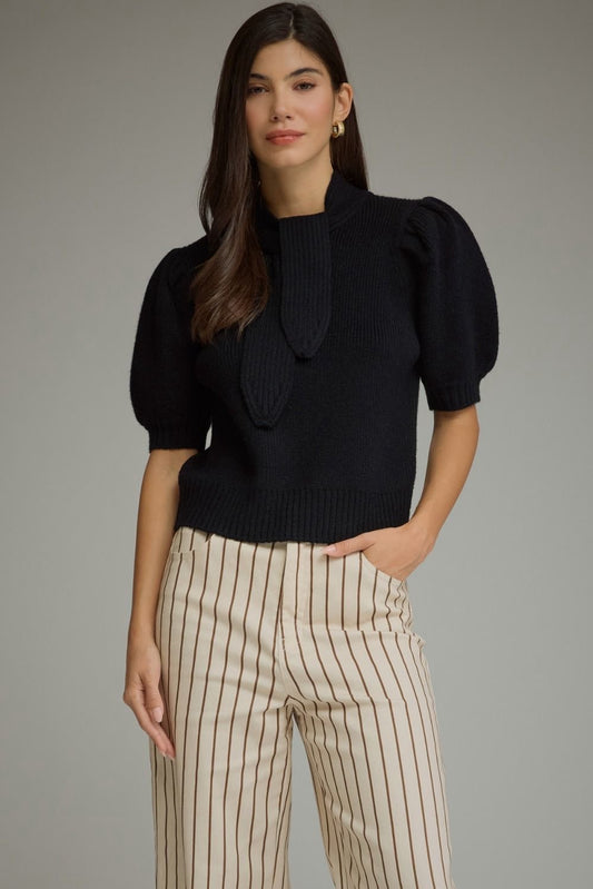 Jarrell Black Sweater Top