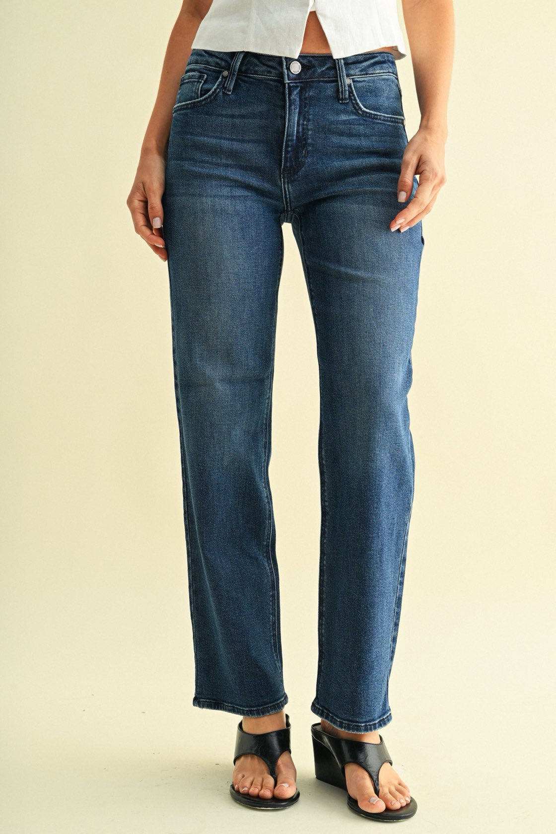 Xander Dark Wash Stretch Straight Denim