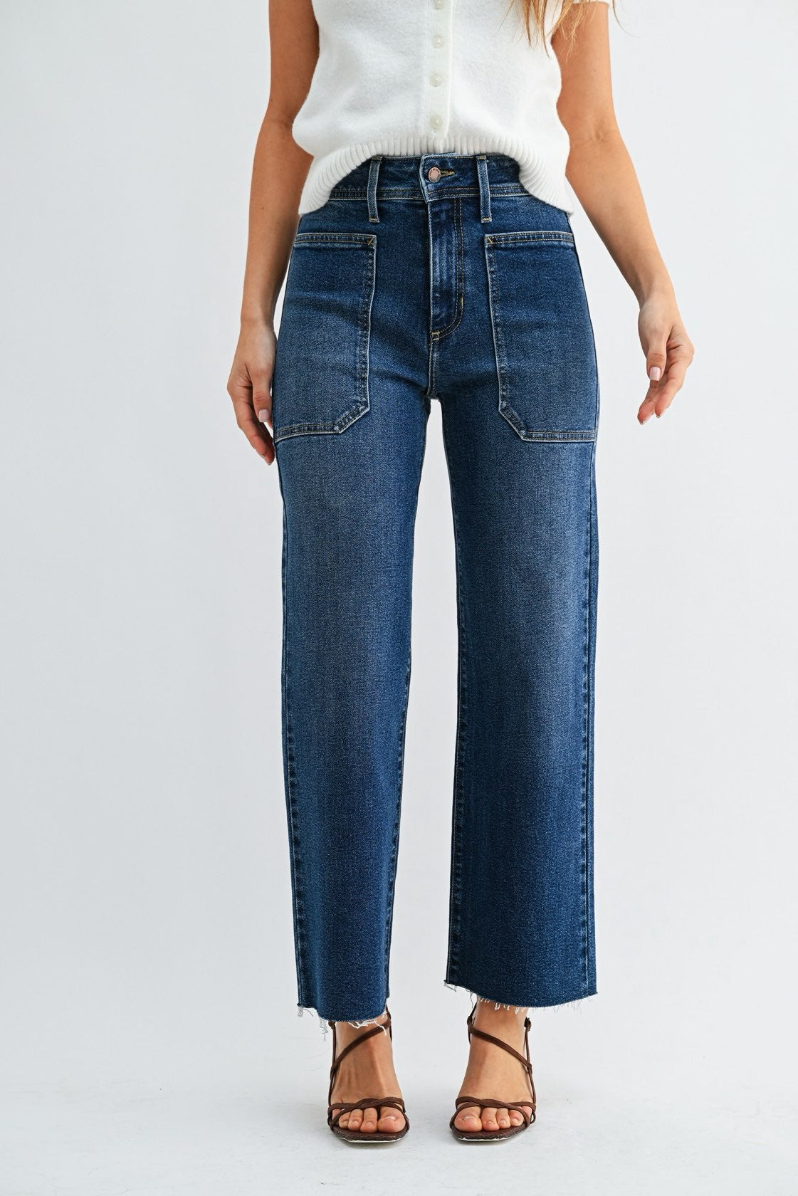 Darcy Dark Wash Utility Denim