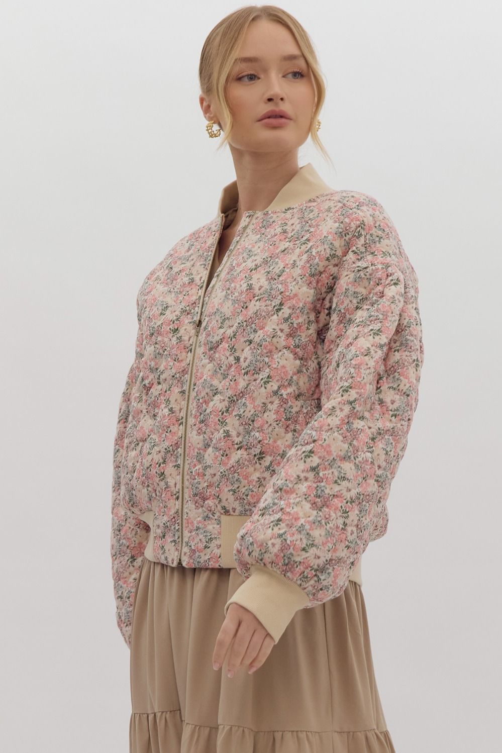 Rosella Floral Quilted Jacket - FINAL SALE