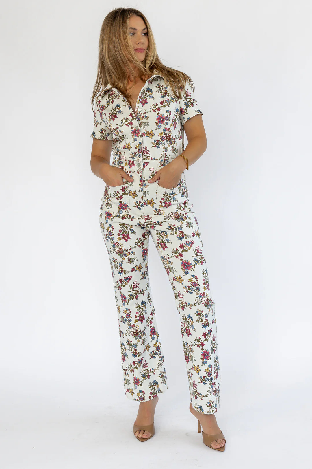 Sadie Ivory Floral Jumpsuit - FINAL SALE