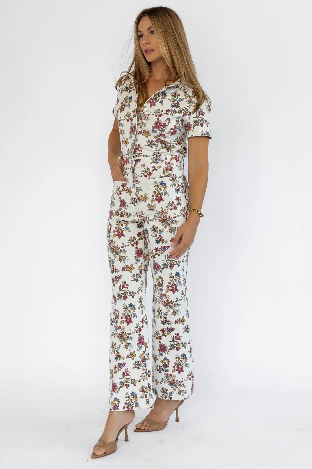 Sadie Ivory Floral Jumpsuit - FINAL SALE