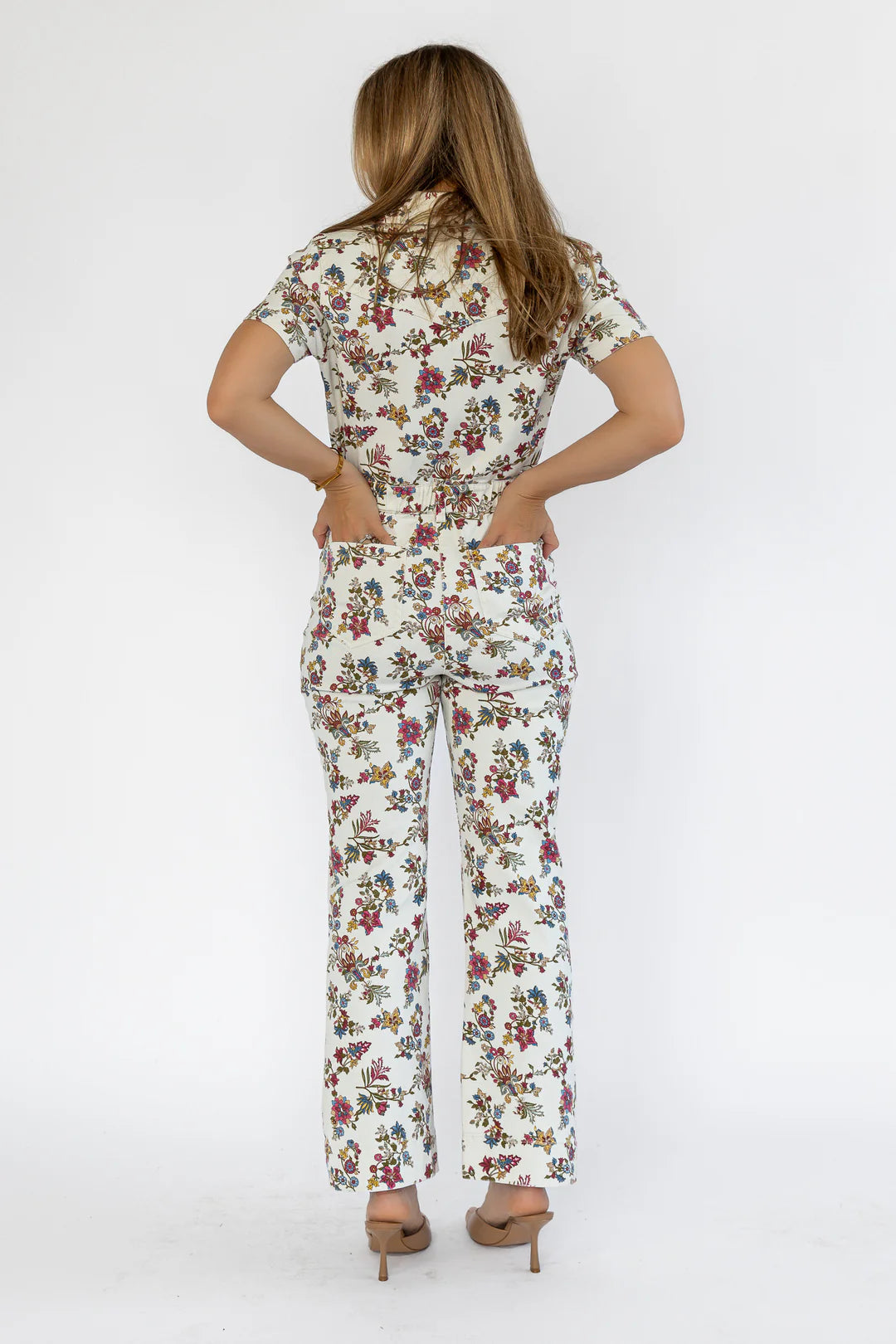 Sadie Ivory Floral Jumpsuit - FINAL SALE