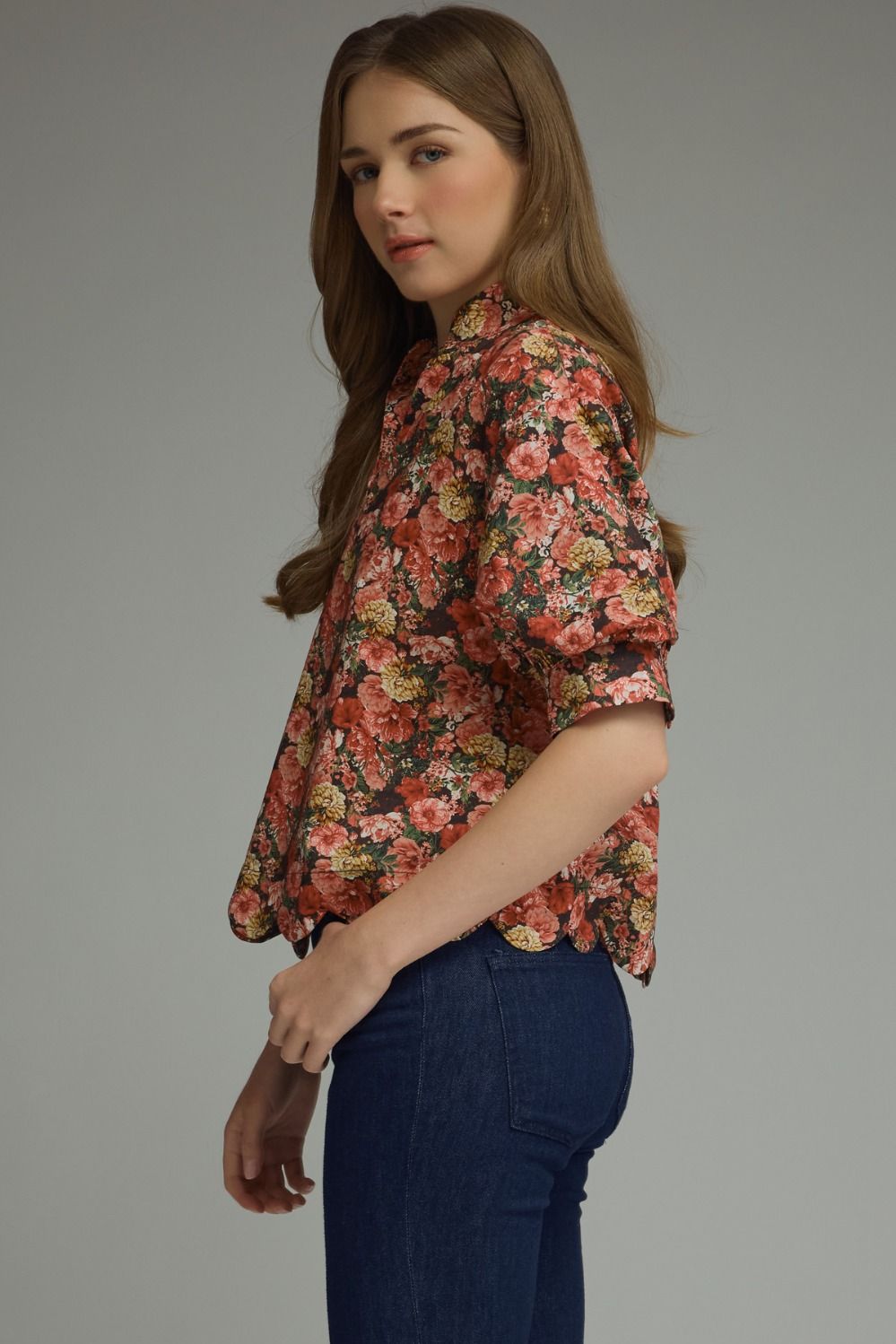 Kenlyn Red Floral Blouse