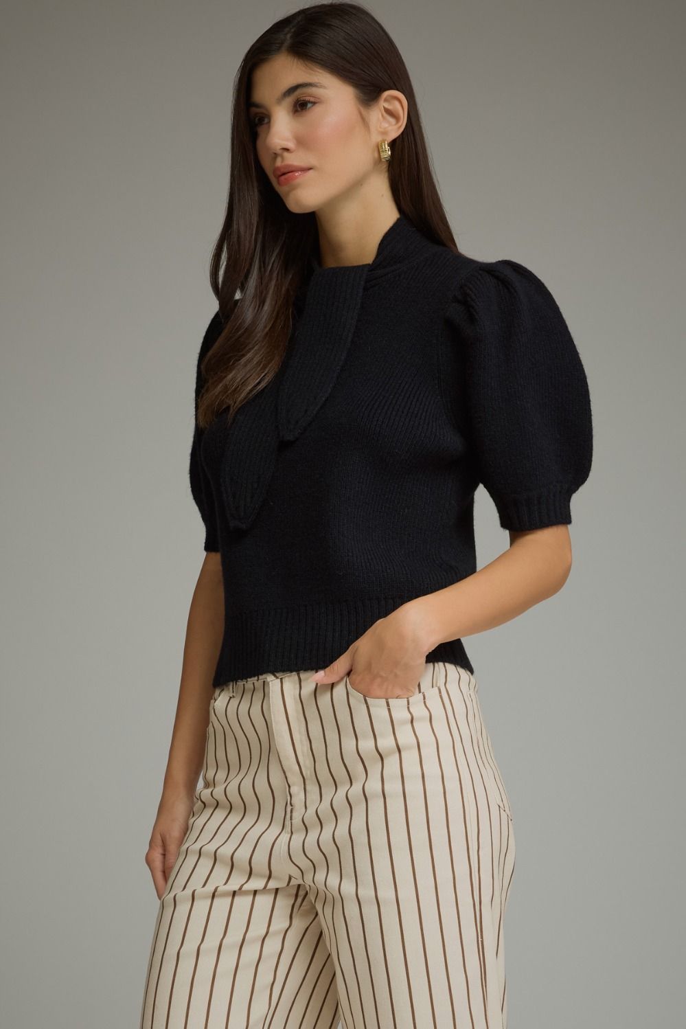 Jarrell Black Sweater Top