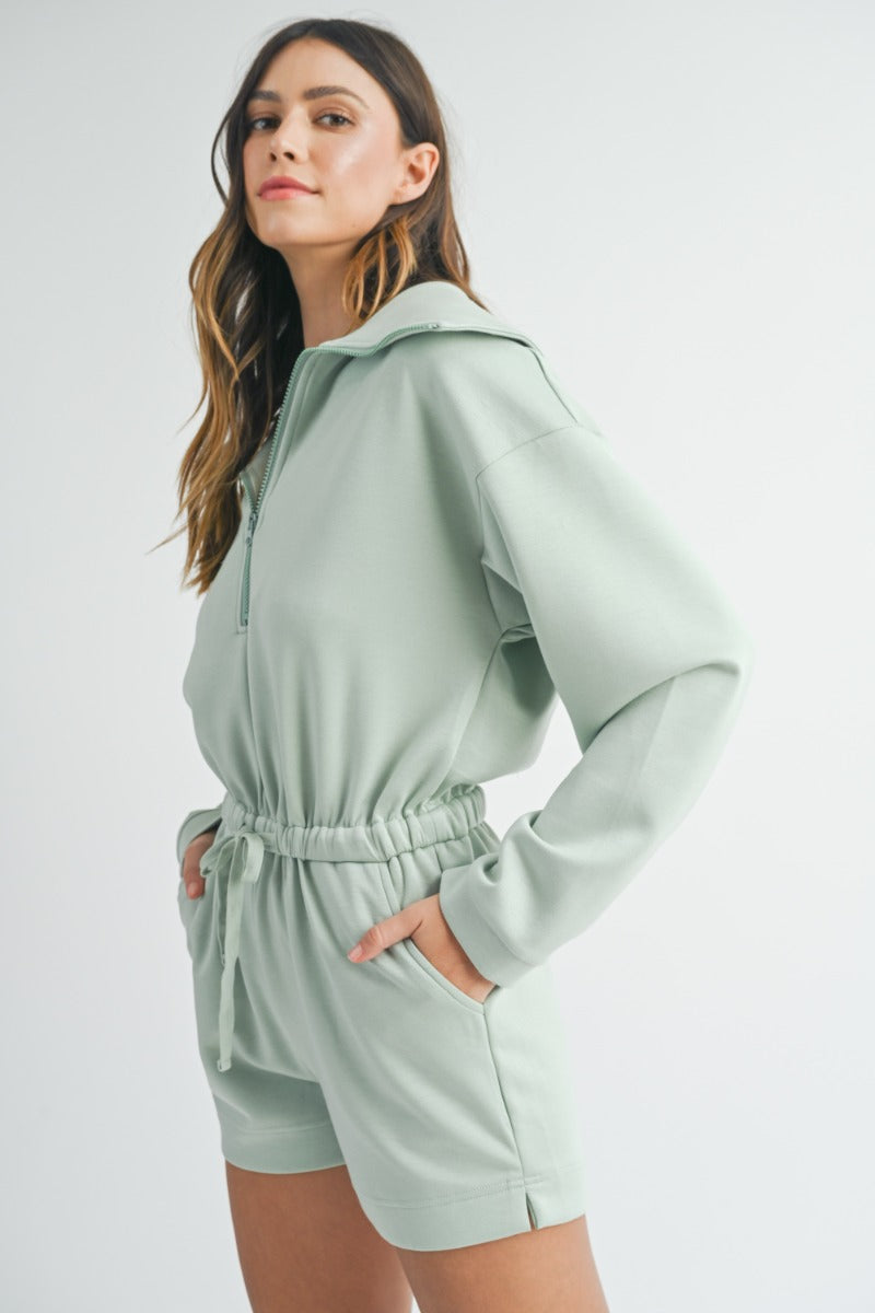 Izzy Sage Athleisure Romper - FINAL SALE