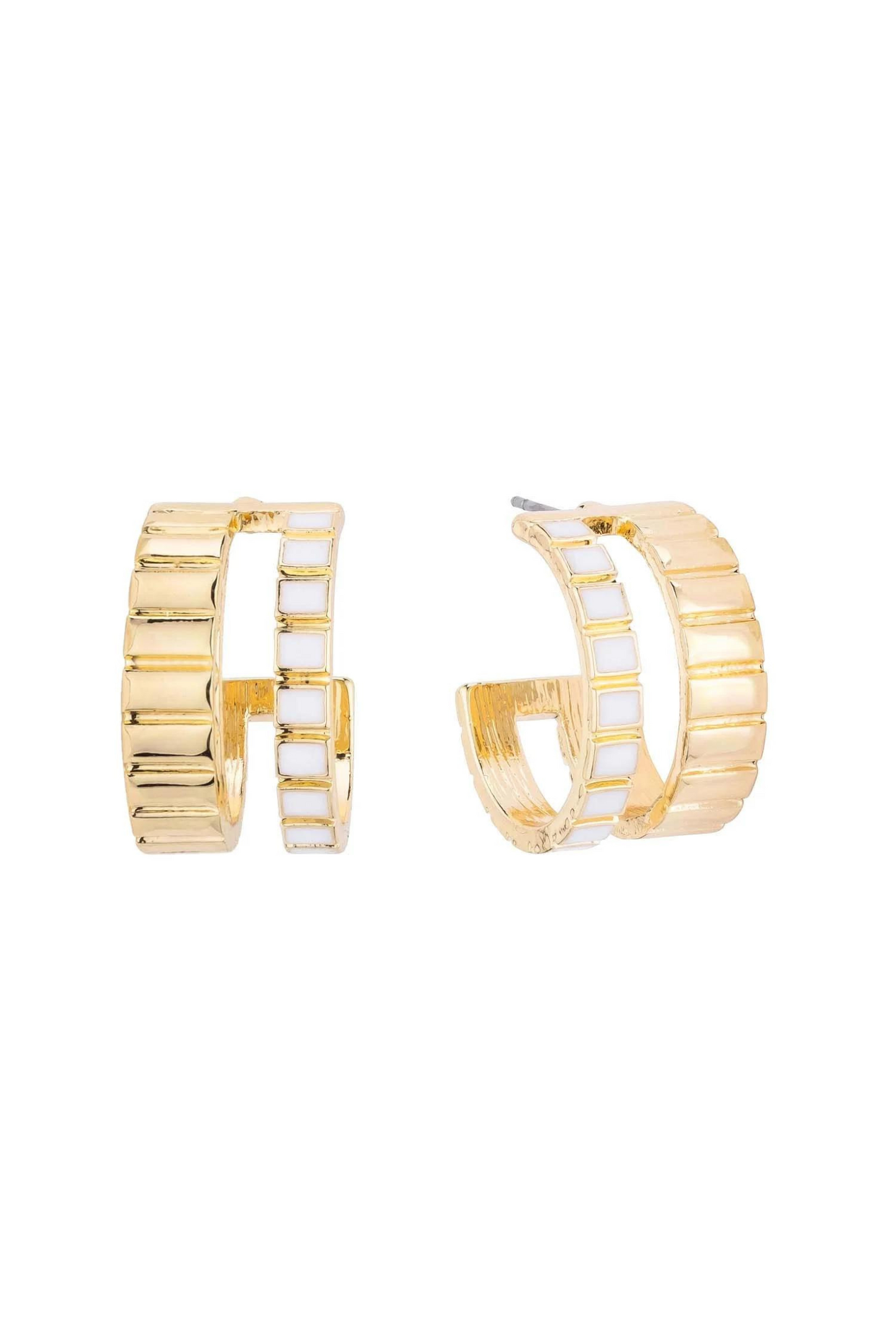 Acetate Double Hoop Earrings - FINAL SALE