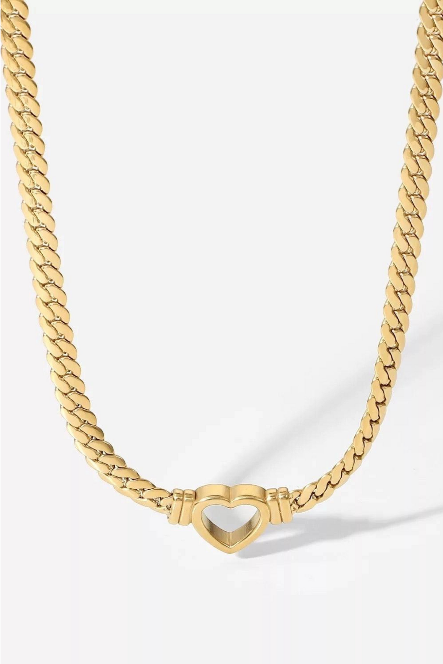 Gold Heart Necklace - FINAL SALE