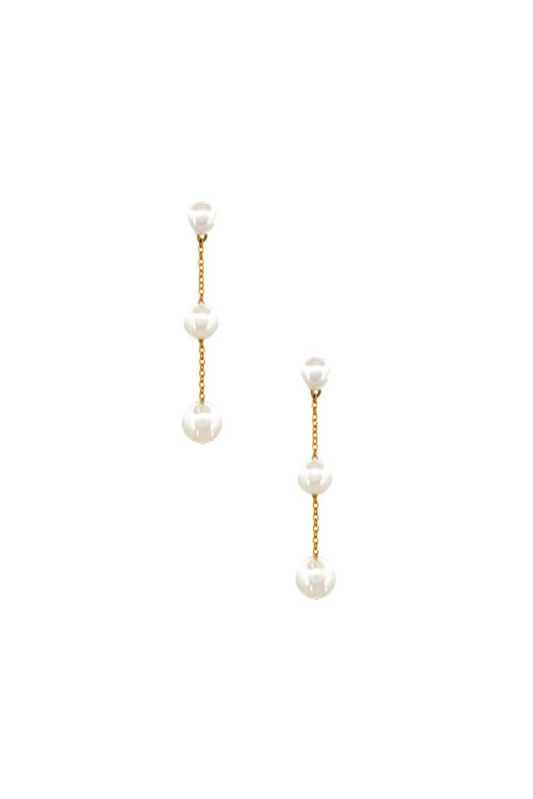 Pearl Detail Drop Earrings - FINAL SALE