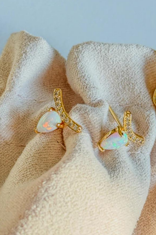 Opal Teardrop Earrings - FINAL SALE