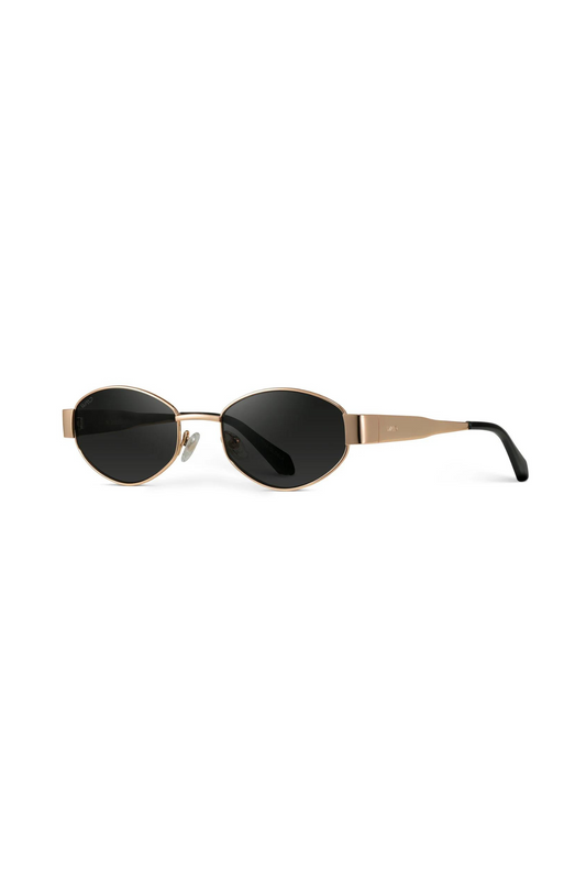 Verona Gold Frame Slim Cateye Sunglasses - FINAL SALE