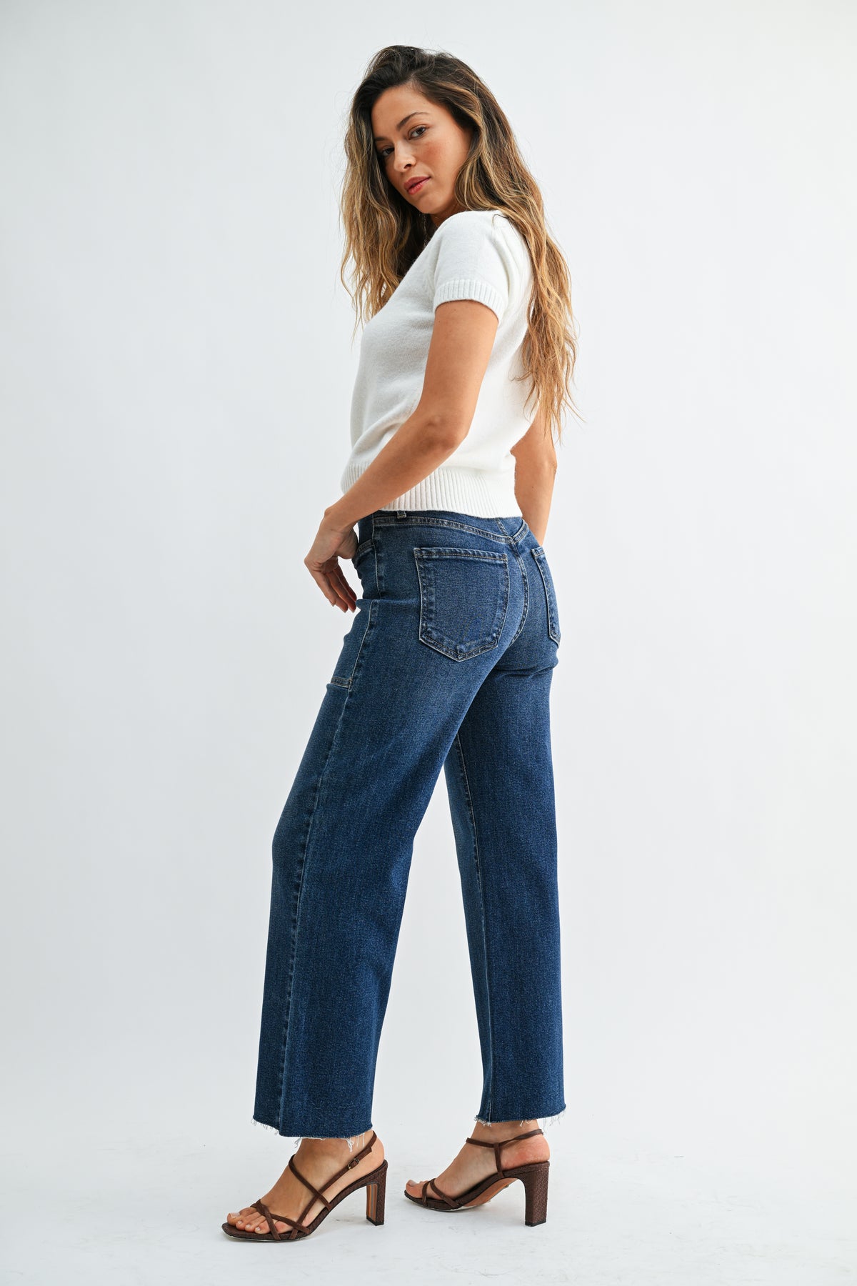 Darcy Dark Wash Utility Denim